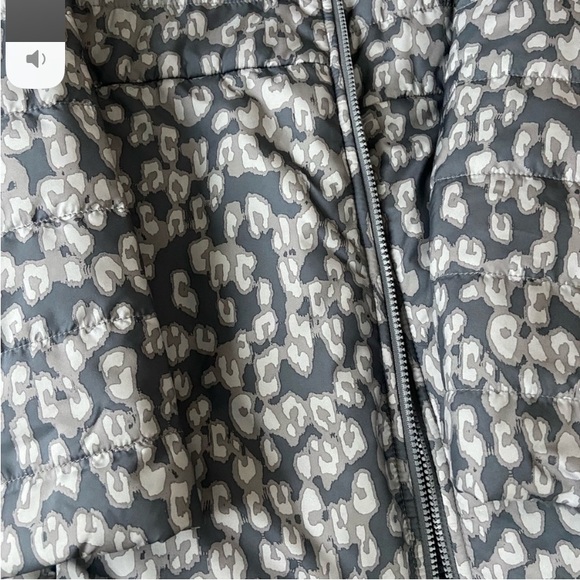 Girls / Women The North Face REVERSIBLE Gray Leopard Long Jacket Coat XL / TG 18 - Picture 11 of 14